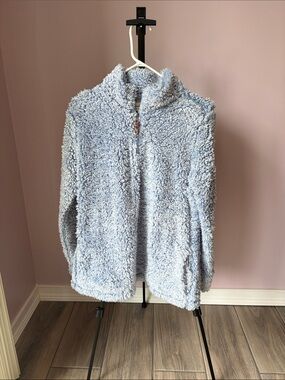 Weatherproof Vintage
Light Blue Sherpa Half-Zip Hoodie